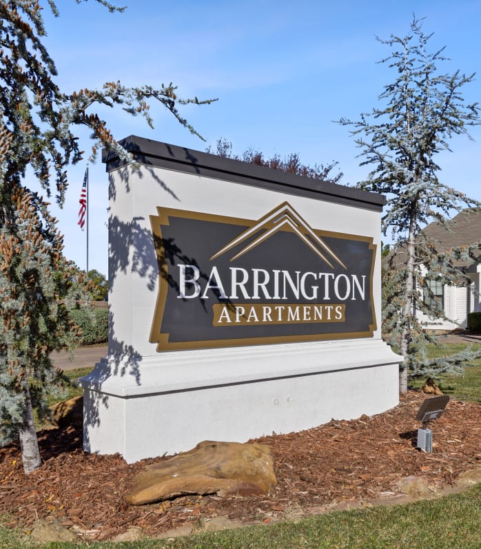 Barrington Apartments Sign