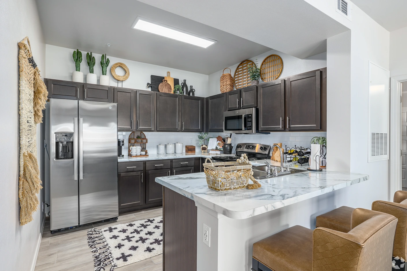 Furnished Kitchen at 24Hundred Apartments
