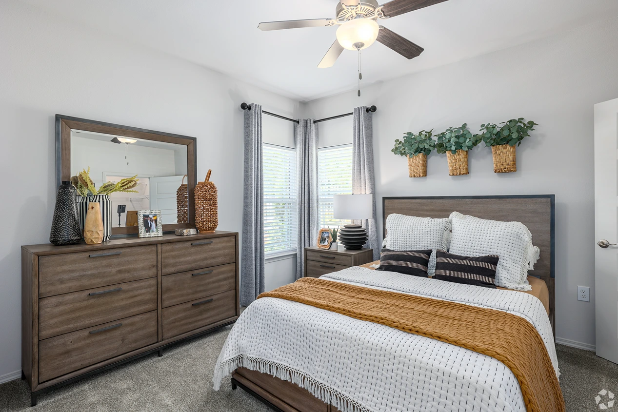 Furnished Bedroom at 24Hundred Apartments